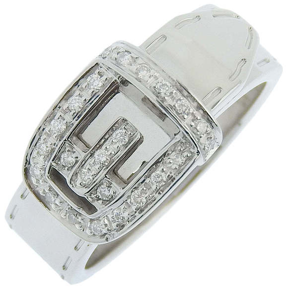 Gucci Belt Ring Silver White Gold ring - Picture 1 of 6